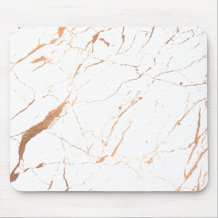 White and Ro Guld Marble Designer Musmatta