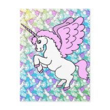 White and Rosa Unicorn