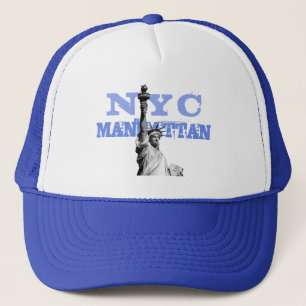 White and Royal Blue Nyc New York Manhattan Keps