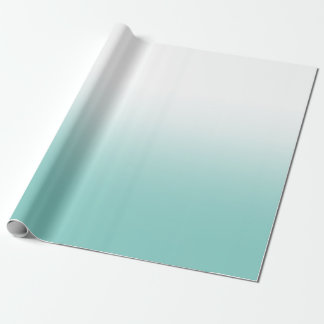 White and Teal Ombre Presentpapper