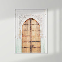 White and Terracotta Moroccan Door