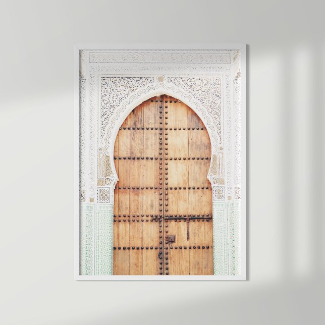 White and Terracotta Moroccan Door Poster (Skapare uppladdad)