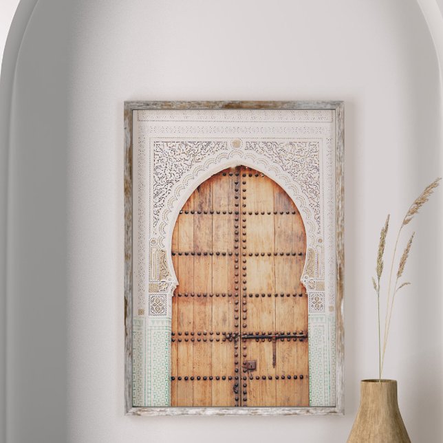 White and Terracotta Moroccan Door Poster (Skapare uppladdad)