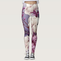 White and Violet Orchids Mönster