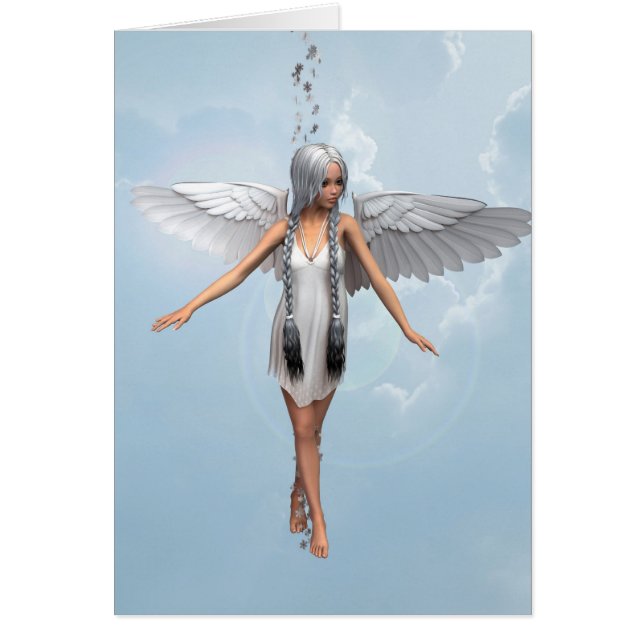 White Angel Hälsningskort (Framsidan)