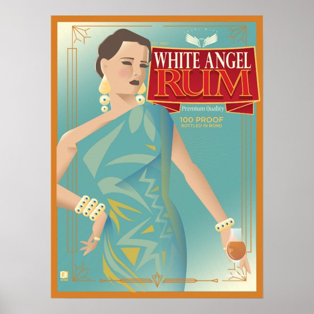 White Angel Rum poster (Framsidan)