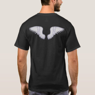 White Angel Vingar på Black T's Tee