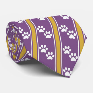 White Animal Tass avtryck Team Sports Necktie Slips