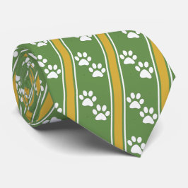 White Animal Tass avtryck Team Sports Necktie Slips