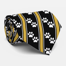 White Animal Tass avtryck Team Sports Necktie Slips