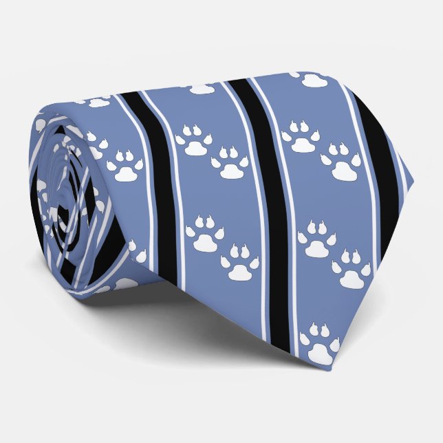 White Animal Tass Klo Printing Team Sports Necktie Slips (Rullad)