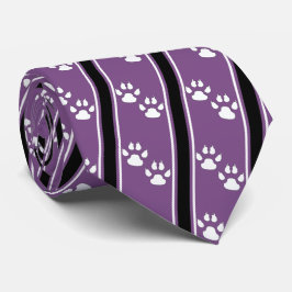 White Animal Tass Klo Printing Team Sports Necktie Slips