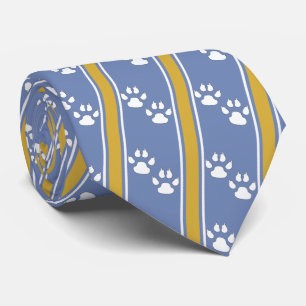 White Animal Tass Klo Printing Team Sports Necktie Slips