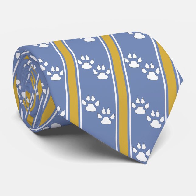 White Animal Tass Klo Printing Team Sports Necktie Slips (Rullad)