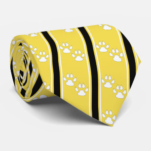 White Animal Tass Klo Printing Team Sports Necktie Slips