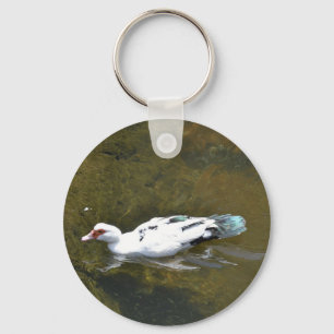 White Anka Nyckelring