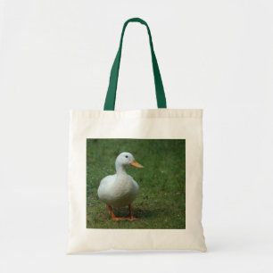 White Anka on White/Grönt Bag Tygkasse