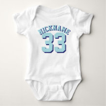 White & Aqua Baby | Sports Jersey Design