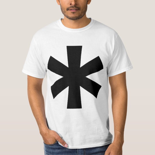 White Asterisk Tee Shirt (Framsida)