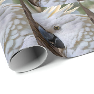 White Australian Cockatoo Parrot Presentpapper
