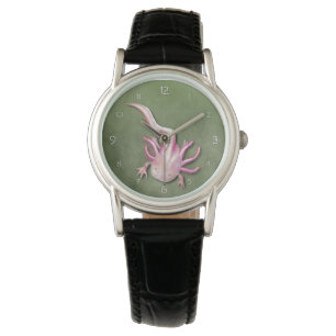 White Axolotl "Walking Fish" Art Armbandsur