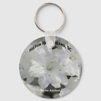 White Azaleas Keychain Nyckelring