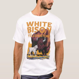 WHITE BABY BISON PROPHECY CALF OF YELLOWSTONE 2 T SHIRT