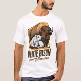 WHITE BABY BISON PROPHECY CALF OF YELLOWSTONE 3 T SHIRT