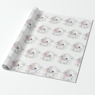 White Baby Elephant Presentpapper