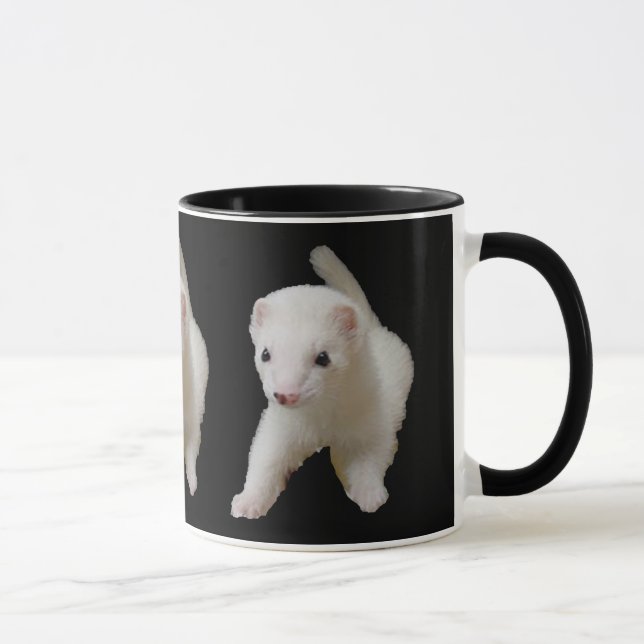White Baby Ferret Mugg (Höger)
