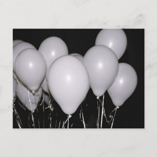 White Balloons Vykort
