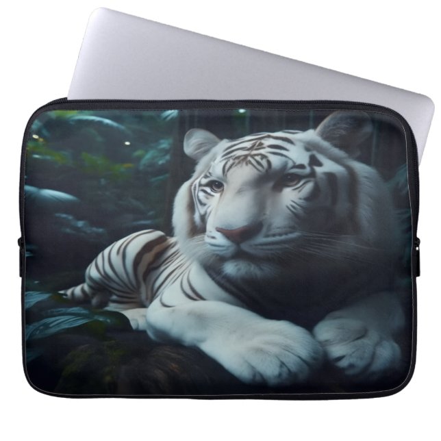 White Bangle Tiger Laptop sleeve (Framsidan)