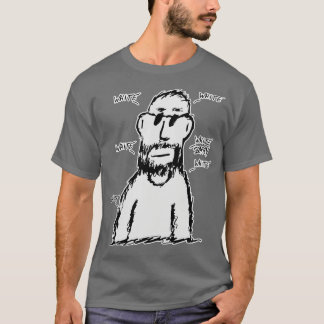 White Barry White man och Singer White Barry Doodl T Shirt