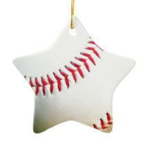 White Baseball med röd slitning