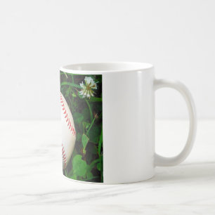 White Baseball med röd slitning Kaffemugg