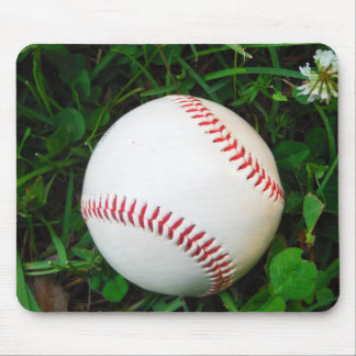 White Baseball med röd slitning Musmatta