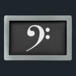 White Bass Clef<br><div class="desc">Visa upp din favoritspets! En vit basklyva visas över mörkens bakgrund. Underbar för musiker och musiker i älskare!</div>