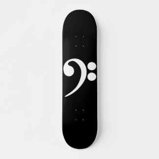 White Bass Clef Mini Skateboard Bräda 18,5 Cm