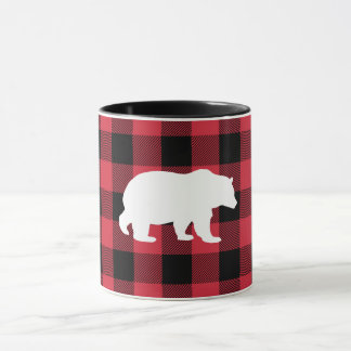 White Bear Red Buffalo Check Mugg