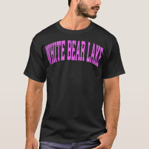 White Bear Sjö Minnesota MN Vintage Athletic Spor T Shirt