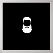 White Beard Poster