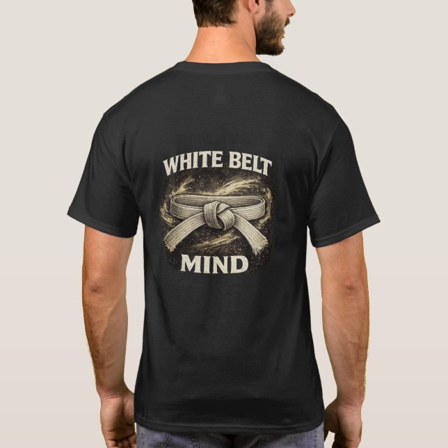 White Belt Mind Karate T Shirt (Baksida)