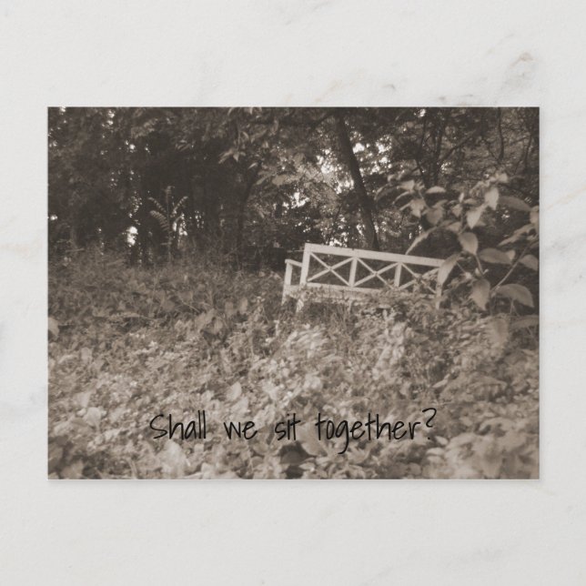 White Bench Vykort (Framsida)