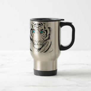 White Bengal Tiger Bläck Art Resemugg