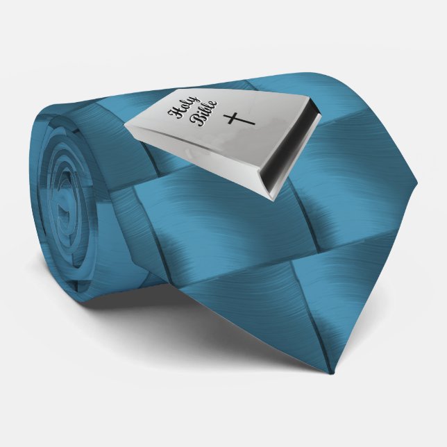 WHITe BIBLE -ON TEAL SQUARES Slips (Rullad)