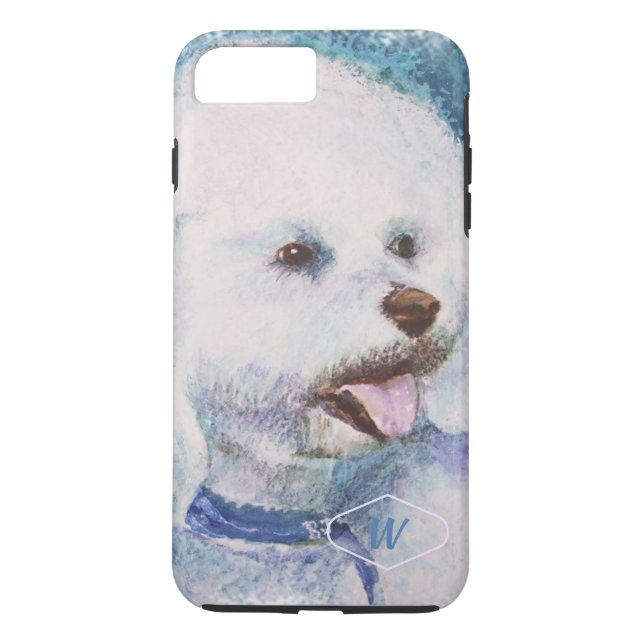 WHITE BICHON FRISE Case-Mate iPhone SKAL (Baksida)