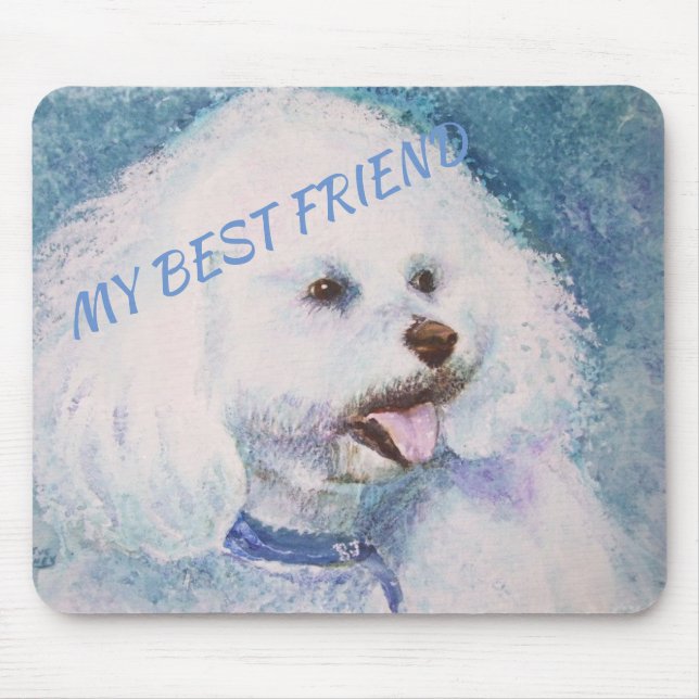WHITE BICHON FRISE MUSMATTA (Framsidan)