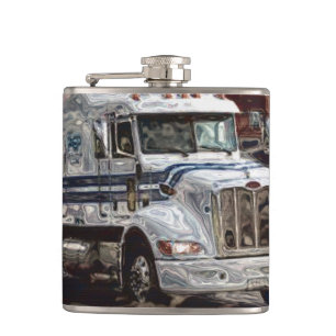White Big Rig Truckers Lastbil & Highway Truckers Fickplunta