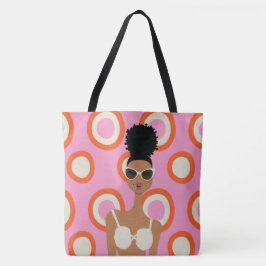 White Bikini Beach Bag Tygkasse