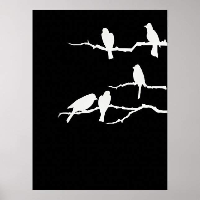 White Bird Silhouette Poster (Framsidan)